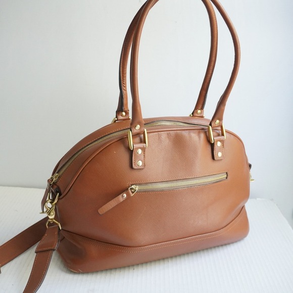 ONA The Chelsea Fashion Camera Shoulder Bag Brown Leather Dome Padded crossbody‎